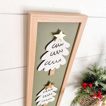 Whimsical Christmas Trees Sign