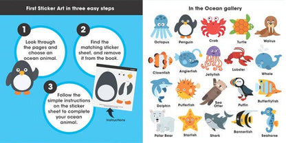 In The Ocean First Sticker Art Book