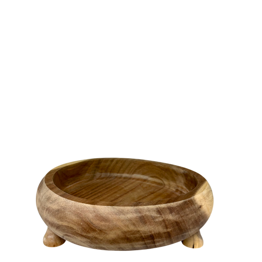 Wooden Bowl w/Legs