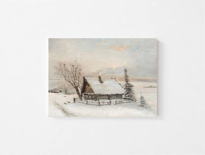 Winter Day Vintage Art Print