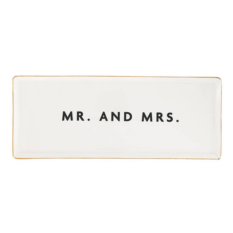 Mr. And Mrs. Ceramic Tray