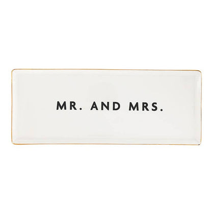 Mr. And Mrs. Ceramic Tray