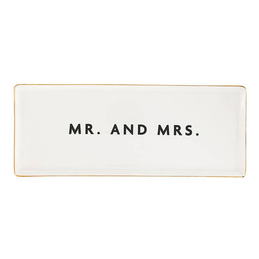 Mr. And Mrs. Ceramic Tray
