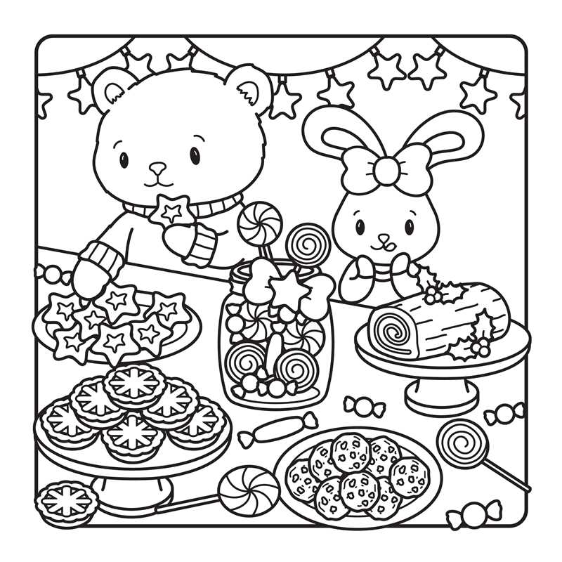 Snuggly Winter Coloring Book
