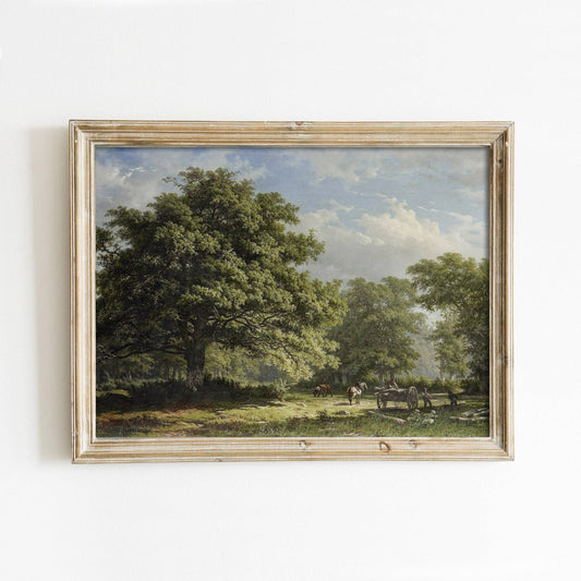 Heritage Art Print, Bentheim Forest, Vintage Home Art Print: 8x10