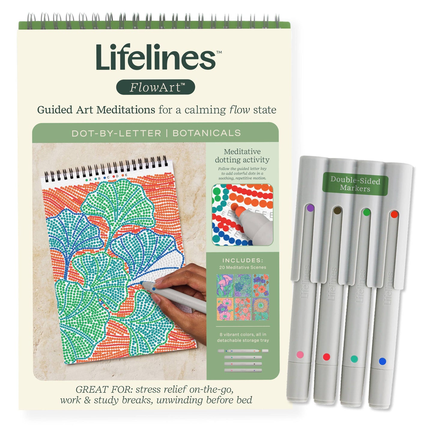 Botanicals FlowArt -Dot by Letter