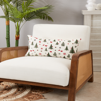 13" X 20" Christmas Tree Throw Pillow