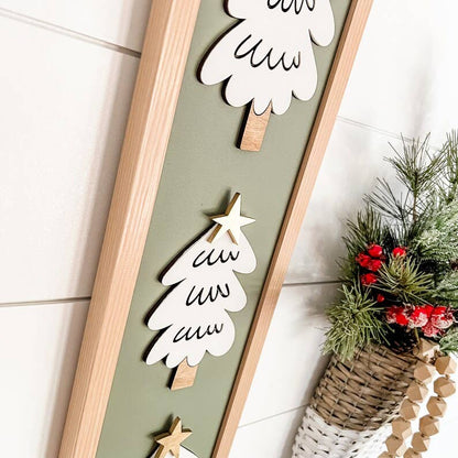 Whimsical Christmas Trees Sign