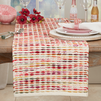 Rainbow Woven Stripe Runner