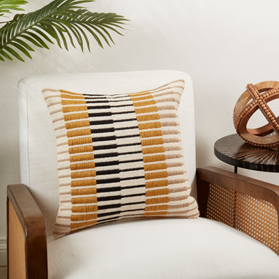 Geometric 18x18 Stripe Pillow