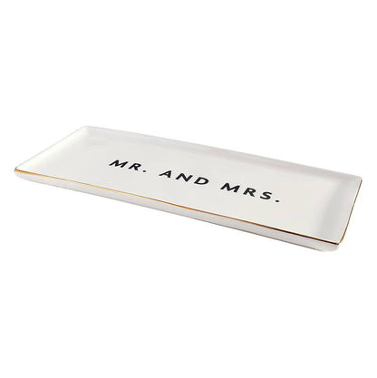 Mr. And Mrs. Ceramic Tray