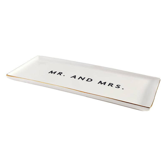 Mr. And Mrs. Ceramic Tray
