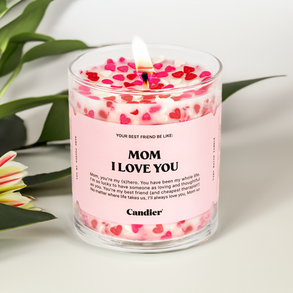 Mom, Love You Candle