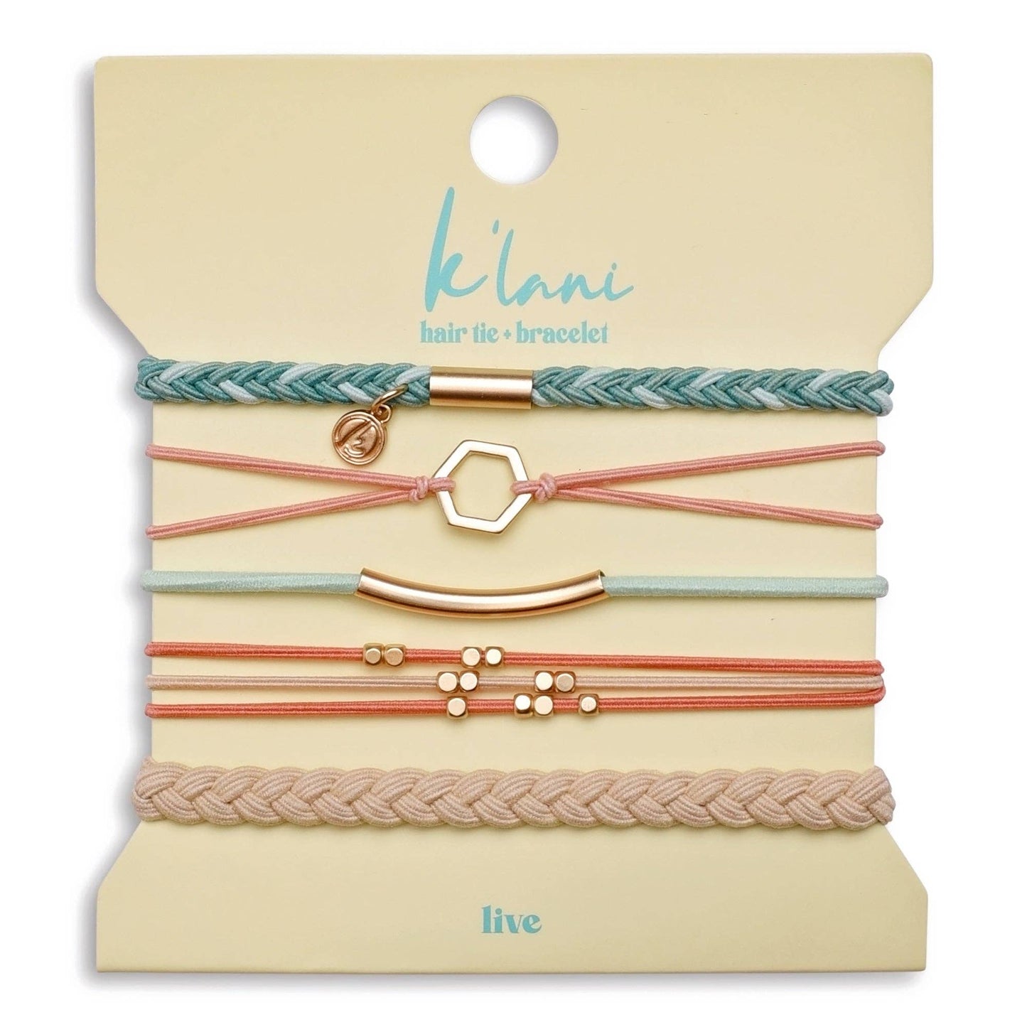 Live  Hair Tie Bracelets: Small