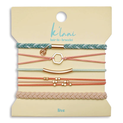 Live  Hair Tie Bracelets: Small