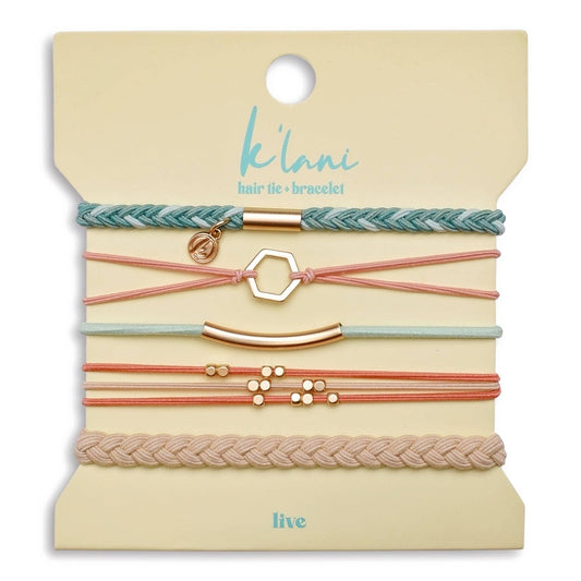 Live  Hair Tie Bracelets: Small