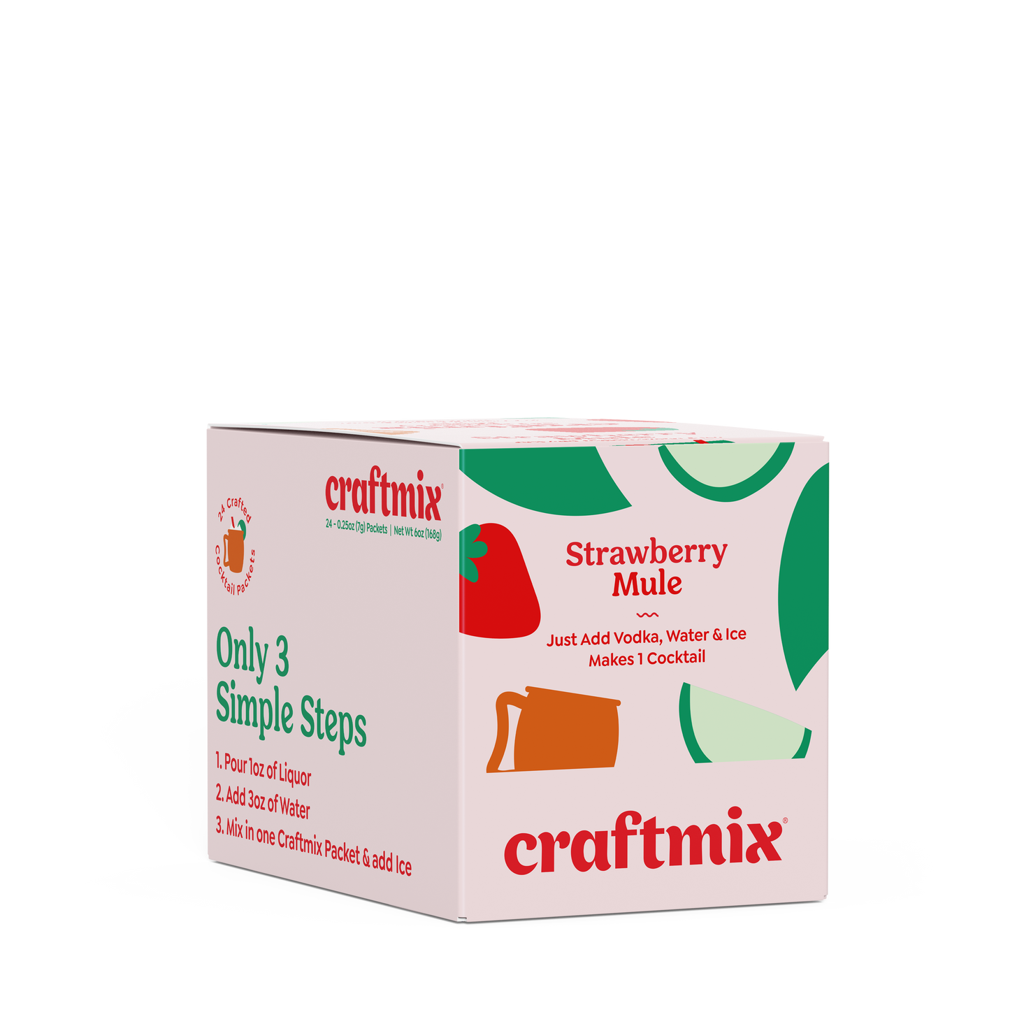 Strawberry Mule Cocktail | Mocktail Mixer