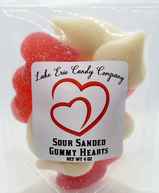 Sour Sanded Gummy Hearts