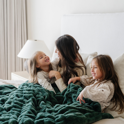 Forest Holiday Printed Faux Fur XL Throw Blanket