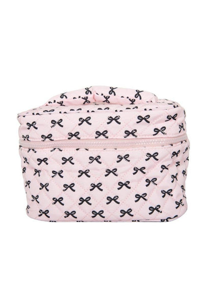 Mini Black Bows Makeup Bag