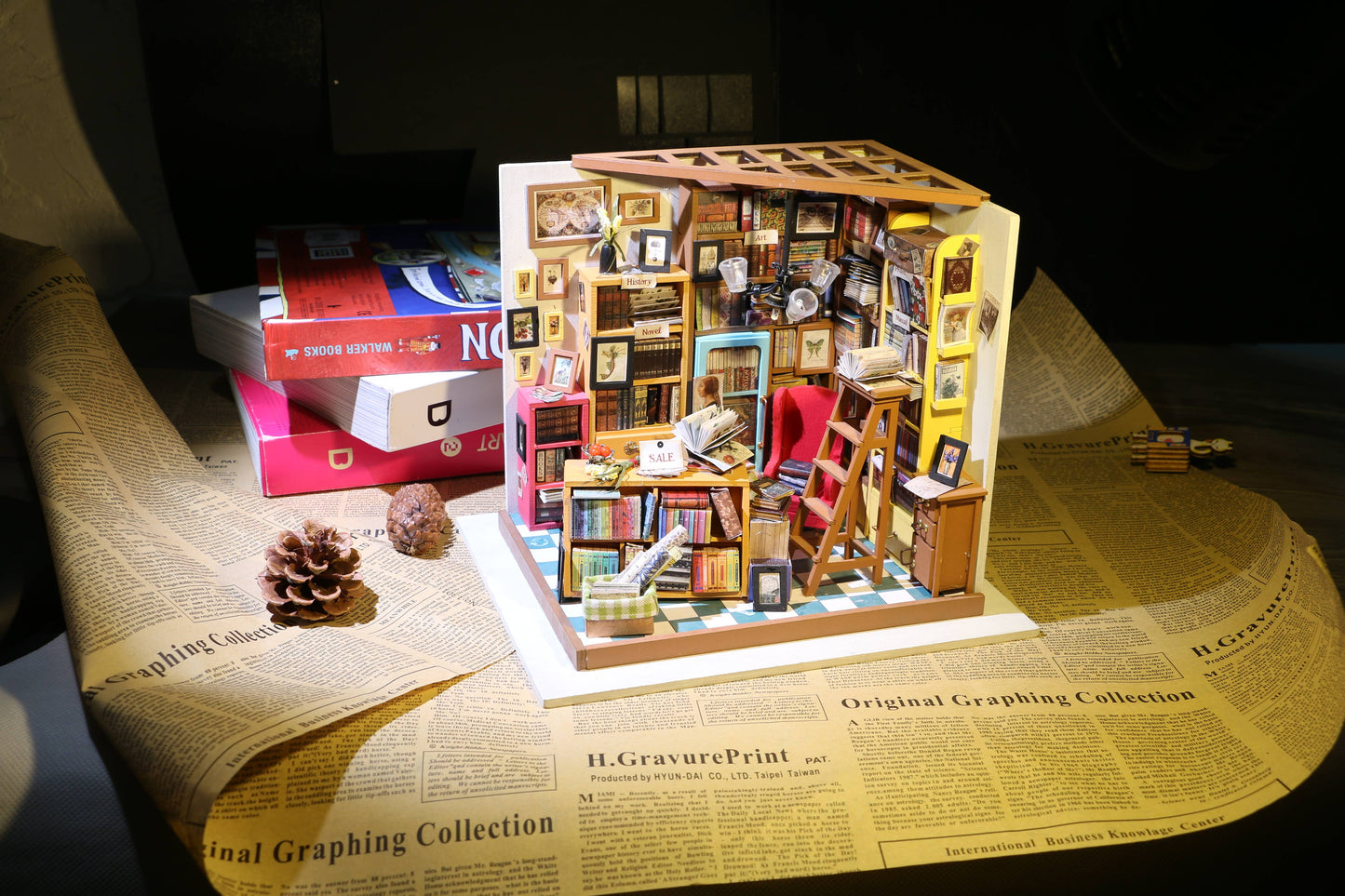 Sam's Study Library Miniature Dollhouse