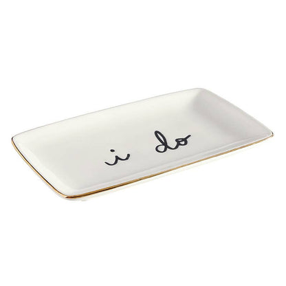 I Do Ceramic Trinket Tray