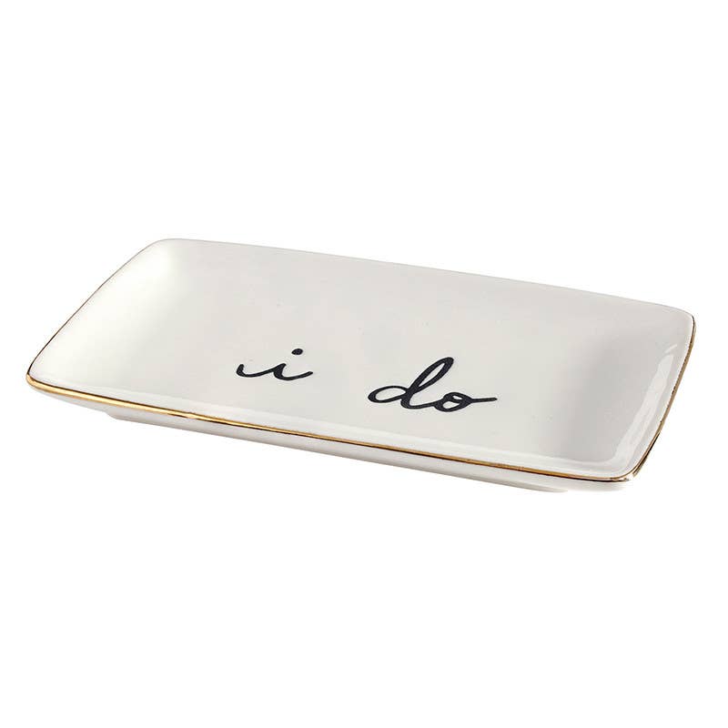 I Do Ceramic Trinket Tray