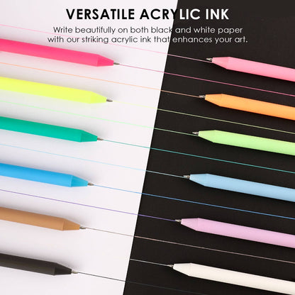 Retractable Colorflow Acrylic Gel Pen Set