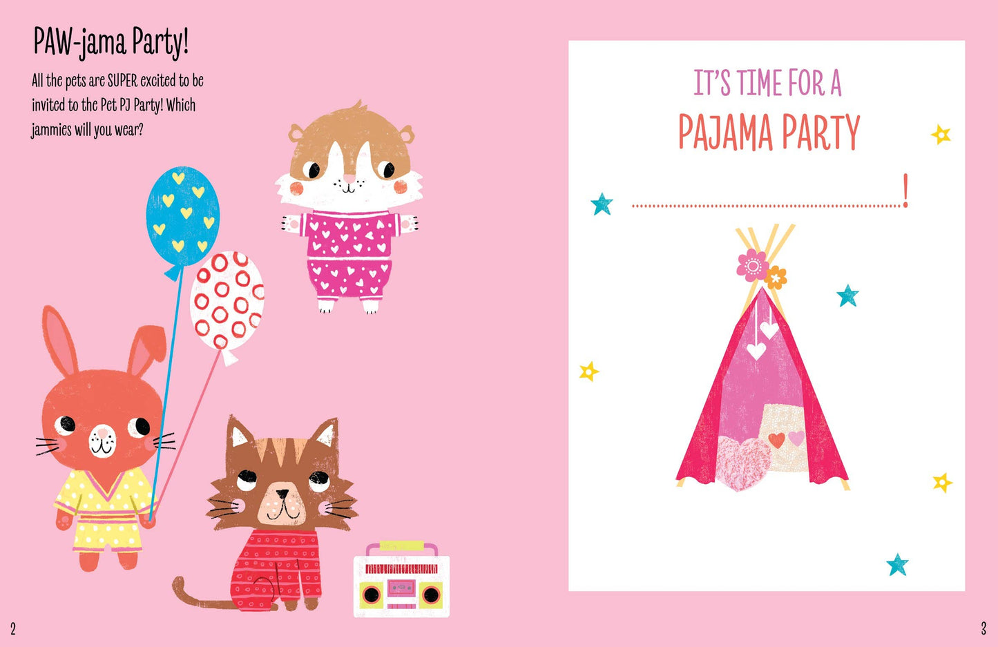 Pet Pajama Party My Sticker Dress-Up