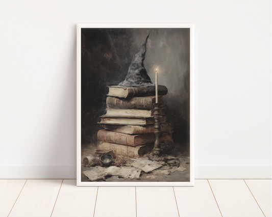 Spell Books Halloween Art Print