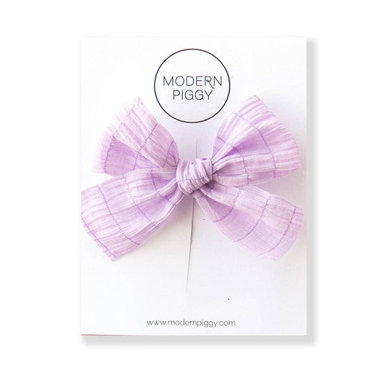 Pastel Purple | Ribbon Bow Nylon Headband