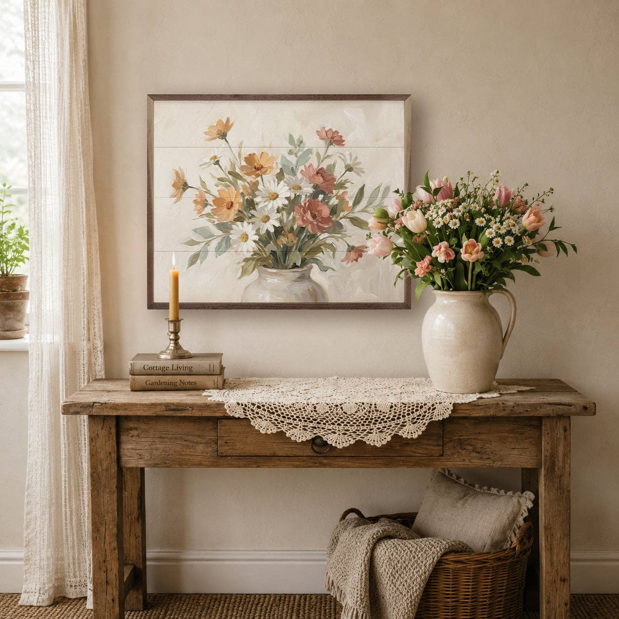 White Garden Arrangement