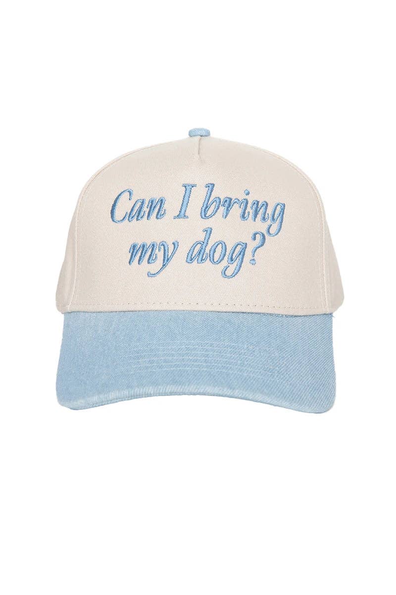 Can I Bring My Dog? Two-Toned Pink Hat