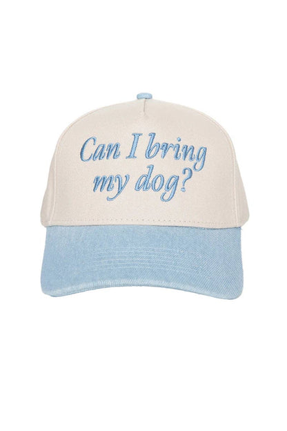 Can I Bring My Dog? Two-Toned Pink Hat