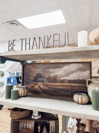 Autumn Barn Wood Sign
