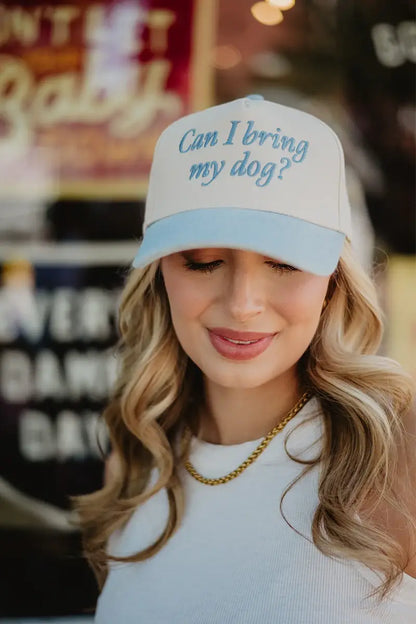 Can I Bring My Dog? Two-Toned Pink Hat