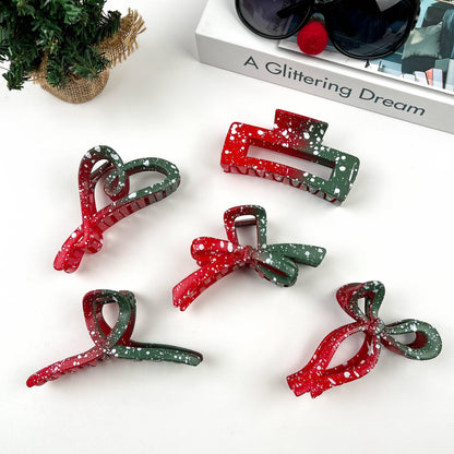 Bow Christmas Claw Clip
