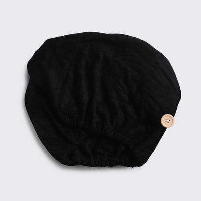 Eco Black Quick Dry Hair Towel