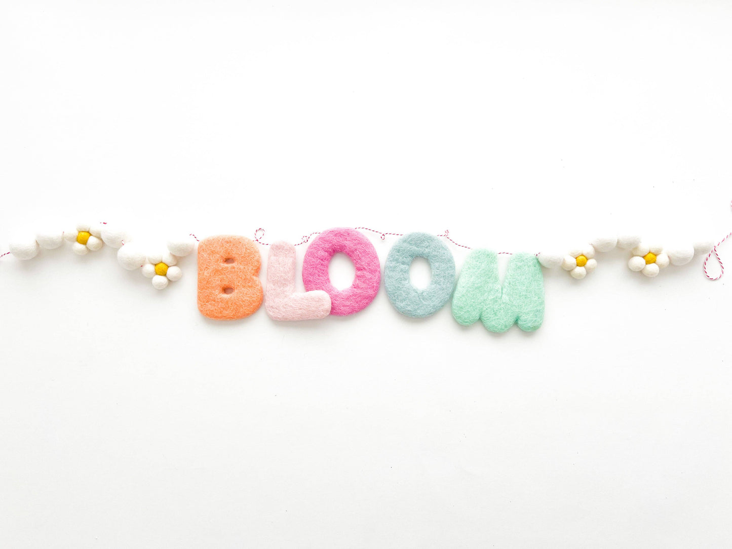 Bloom Felt Letter Garland