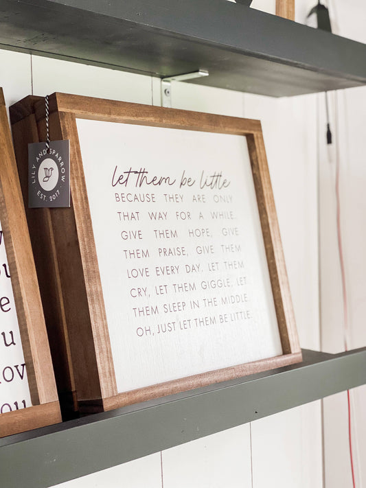 Let Them Be Little Wall Art