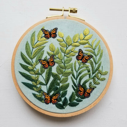 "Love Grows" Butterfly Hand Embroidery Kit