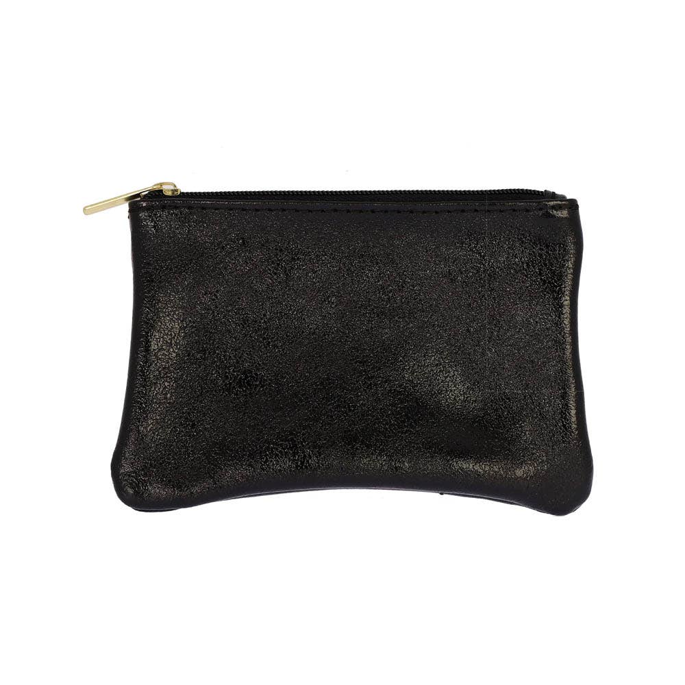 Small Leather Zip Pouch