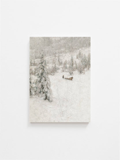 Winter Mist Vintage Art Print