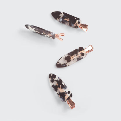 Black Terrazzo Eco-Friendly Creaseless Clips