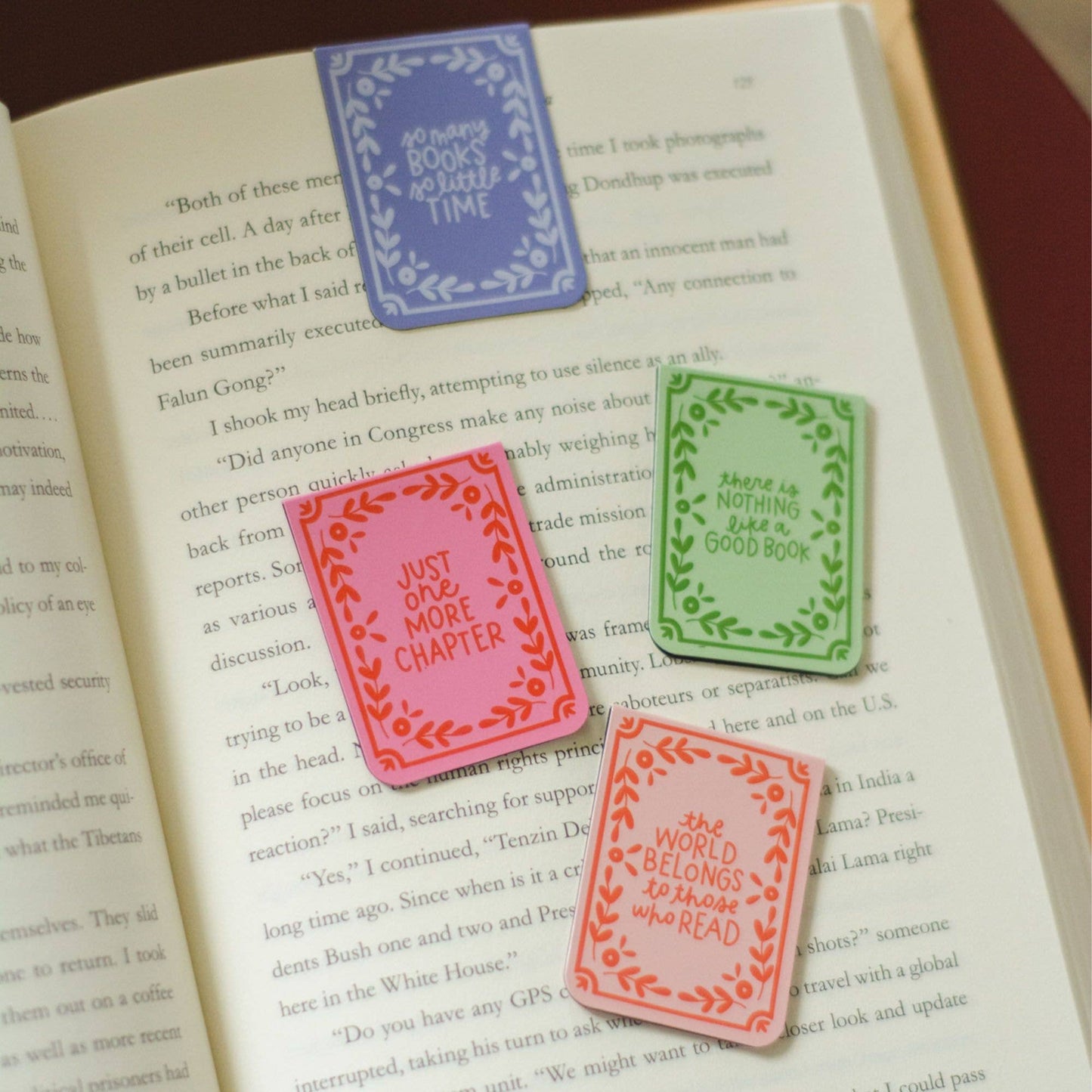 Book Lover Reading Quotes Magnetic Bookmarks