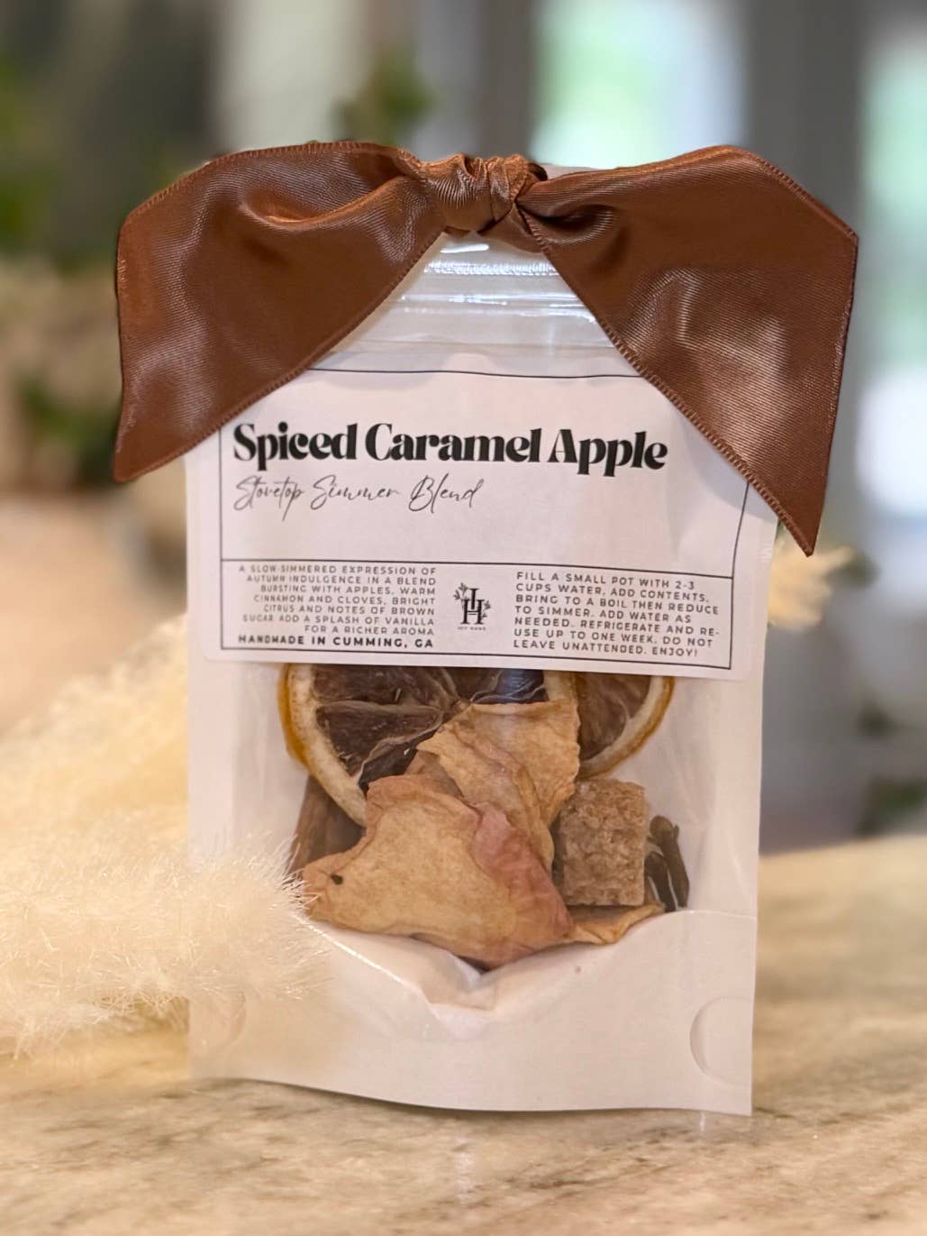 Spiced Caramel Apple Stovetop Simmer Pot