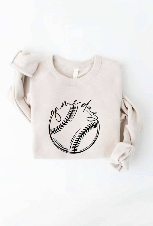 Heather Dust Gameday Baseball Graphic Sweatshirt