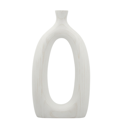 White Wooden Vase