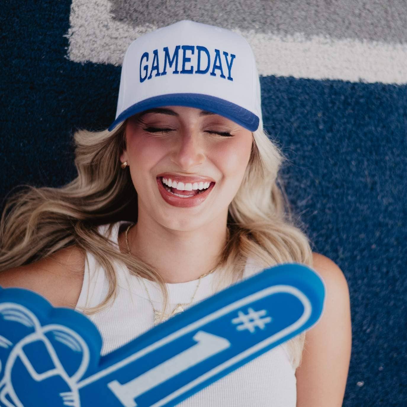 GameDay Black & White Trucker Hat
