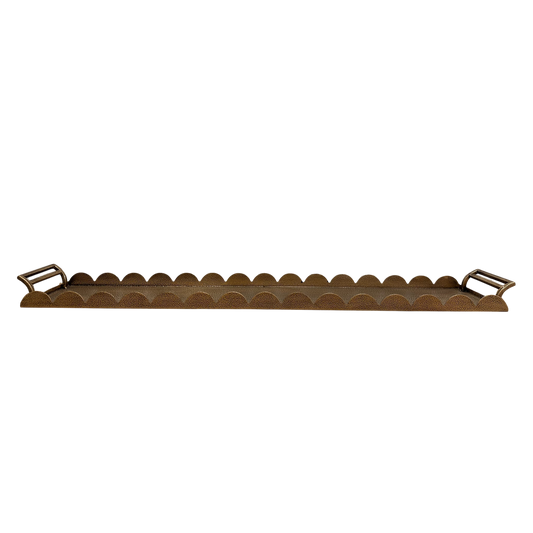Scalloped Metal Tray